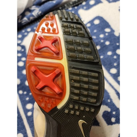 Nike Mens Hyperfuse Lunar Ascend 483841-100 Golf Cleats Shoes Size 12 Left Shoe - Picture 9 of 10